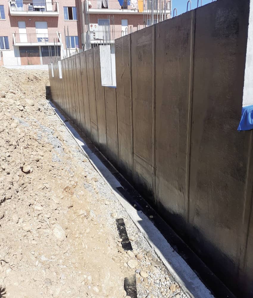 Muri perimetrali di Fondazione 1