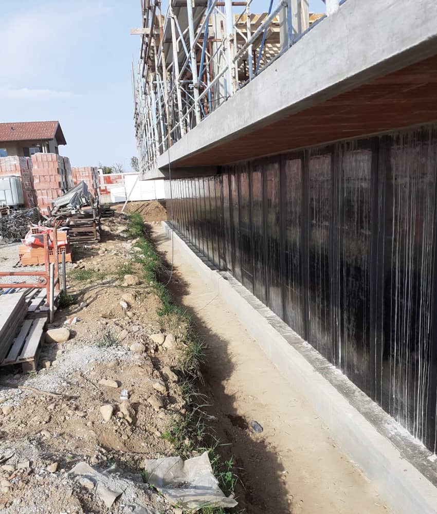 Muri perimetrali di Fondazione 4